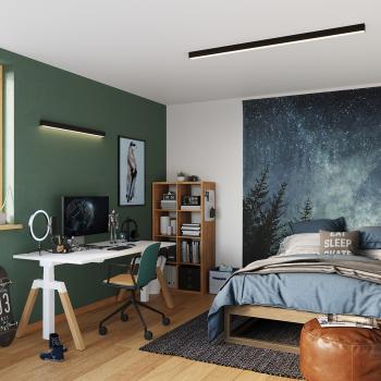 Preview: PINNE 27W LED Deckenleuchte 3.640lm 4.000K CRI90 120cm Diffusor opal MPR Neutralweiß Preview: PINNE 27W LED Deckenleuchte 3.640lm 4.000K CRI90 120cm Diffusor opal MPR Neutralweiß