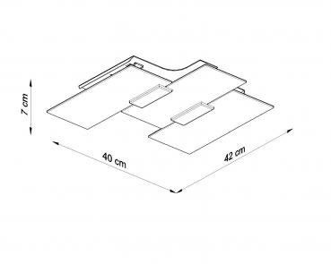 Preview: FABIANO Deckenleuchte 3xE27 61x53cm chrom Preview: FABIANO Deckenleuchte 3xE27 61x53cm chrom